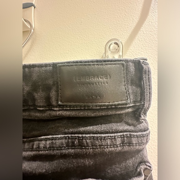 Zara black denim size 2 - Picture 3 of 4